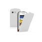 Membrane - Ultra Slim Case White Samsung Galaxy Pocket (GT-S5300) - Flip Case Cover + 2 Screen Protector Films (Electronics)