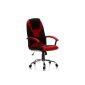 HJH OFFICE 634 510 office chair / executive chair Camaro Office Chair in Sports design, black / red (household goods)