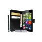 Case Cover Luxury Wallet Microsoft Lumia 535 and 3 + PEN FILM OFFERED !!  (Electronic devices)