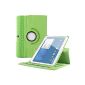 EnGive 360 ​​° Rotating Leather Case Samsung Galaxy Tab 10.1 Case 4 (10.1 inches) Case Cover Case with Stand Function Auto Sleep / Wake function (Samsung Galaxy Tab 4 10.1, Green)
