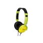 Panasonic RPDJS200EY Street Style Headphones with 1.2m cable RP-DJS 200 EY in yellow (Personal Computers)