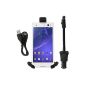 iProtect Cars car holder for charging Universal Micro USB Charging Cable + Car Adapter 1.5V for Sony Xperia Z3 Compact, E4G (Electronics)
