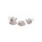 Tea for one Set 3Pcs porcelain teapot with cup and saucer tea set (household goods)