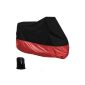 MOTO COVER TARP Cover Motorcycle Bike Scooter ATV 245cm Size XL black red protection (Electronics)
