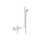 Grohtherm 1000 thermostatic shower mixer with shower set (tool)