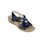FLY FLOT ladies sandals-Pantol.bequem nappa leather, soft leather footbed, PU sole (Textiles)