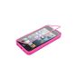 Kwmobile full protective shell TPU resistant Compatible Apple iPhone 5 / 5S Pink / transparent (Wireless Phone Accessory)
