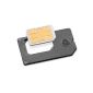 Nano SIM adapter to normal SIM - PREMIUM QUALITY - MADE IN GERMANY - for iPhone 6 Sim card for use as a normal SIM card in Charmate® ziplock bag (Electronics)