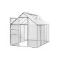 Greenhouse Aluminum 4.75 m² 250 x 190 cm - greenhouse garden shed cold frame