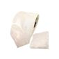 beautiful TigerTie Designer Tie + Handkerchief cream beige cream white Paisley (Textiles)