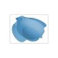 Bidet toilet Sitzbad insert made of plastic and with soap dish, blue (Health and Beauty)
