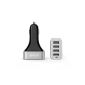Anchor 9.6a / 48W 4-Port USB Car Charger with PowerIQ technology for iPhone, iPad Air 2, Samsung Galaxy, Nexus, HTC, Motorola, Nokia and More (Silver / Black) (Electronics)