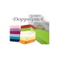 Double for a budget price - Children Jersey fitted sheet - with a ridge height of about 20 cm suitable for children's and baby bed mattress - available in 15 selected colors and a standard size of 60-70 cm x 120-140 cm, maisgelb