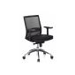 HJH OFFICE 657 235 office chair / executive chair PORTO PRO seat fabric / back mesh black (household goods)