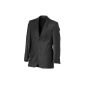 Stylish new wool business suit Black (481) (Textiles)