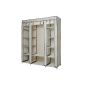 XXL Camping cabinet wardrobe Cupboard 175 x 150 x 45 cm in cream (household goods)