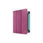 Belkin Pull Tab F8W123VFC02 Art Suede Folio (state function, separate compression compartment, suitable for iPad 1/2/4 3rd Generation) pink / turquoise (Accessories)