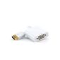 . Full HD HDMI to VGA adapter included audio transmission (line out) | converter cable | up to 1080p / HDTV support | Digital to Analog | in white (Electronics)