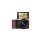 Samsung NX3000 Smart System camera (20.3 megapixels, 7.5 cm (3 inch) display, Full HD video, Wi-Fi, NFC, Adobe Photoshop Lightroom 5, incl. 16-50 mm OIS i-Function Power-zoom lens) Brown (Electronics)