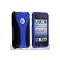 SODIAL (R) Case / Cover / Protective case compatible with Apple iPhone 3G 3GS foncšŠ Blue / Black (Wireless Phone Accessory)