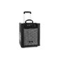 Malone Blockstar portable PA Complete Trolley DJ Karaoke speaker system on wheels (Bluetooth, USB-SD slot, FM tuner, battery operation, 50 watts box) black