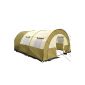 Camping tunnel tent - Sleeps 4 - 2 ZONES - 340 x 480 x 190 cm - VARIOUS COLORS (Miscellaneous)
