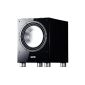 Canton Sub 1200 R Active subwoofer system (500/750 Watt, 1-piece quantities) high-gloss white (Electronics)