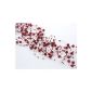 SiDeSo® beaded garland bordeaux red 5 piece á 1,3m table decoration Wedding
