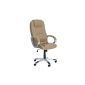 Desk chair of opixeno, luxury executive chair, ergonomic swivel chair with armrests, office chair, seat with double security roles (Office supplies & stationery)
