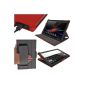 Premium Executive igadgitz Red PU Leather Case Cover Case Cover for Sony Xperia Z 10.1 