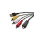 USB - AV - cable for SONY CYBERSHOT DSC-T series: DSC-TX5, DSC-W series DSC W350, DSC-W380, DSC-W390 VMC-MD3 replaced (electronic)