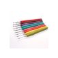 9pcs crochet needles 2-6mm multicolored rubber handle (Kitchen)