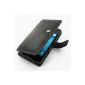 Sony Xperia Ion Leather Case - Book Type (Black) - LT28i - PDair (Electronics)