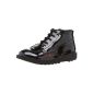 Kickers Kick Hi Youth Black Patent Woman Boots (Shoes)