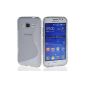 MOONCASE S-Line TPU Silicone Gel Case Cover Hard Case for Samsung Galaxy Core Prime G360 Grey (Electronics)