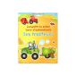 Tractors - Complete the scene - Book of stickers (Paperback)