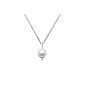 Miore pendant & chain 9 carat W.Gold SW cultured pearl white 7mm 45cm MG9027N (jewelry)