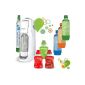 SodaStream - discovery jet pack - Pack machine aerating the water + 3 + 4 concentrated colored bottles and 2 cylinder co2 (Kitchen)
