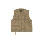 Hunting and fishing vest khaki (Sports Apparel)