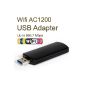 GMYLE AC1200 2T2R Dual Band WLAN adapter (AC-speed up to 867 Mbit / s, 802.11ac, USB 3.0, WPS, Realtek 8812AU, Windows 8.1 / 8 / Vista / 7 / XP) (Electronics)