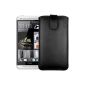 mumbi Genuine Leather Case HTC One Bag Leather Case (tab with retreat function pull-off) (NOT HTC One M8) (Accessories)