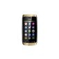 Nokia Asha 308 Dual SIM Smartphone (7.6 cm (3 inch) touchscreen, 2 megapixel camera) gold (electronics)