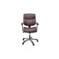 GreenForest® luxury executive chair Office chair PU leather chair ergonomically high seating comfort Brown (Office supplies & stationery)