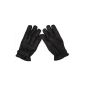 Leather gloves, black, with sand filling (Sports Apparel)