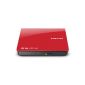 Samsung SE-208AB / TSRS external 8x DVD burner (6x DVD ± R, USB 2.0) incl. Nero Software red (Accessories)