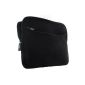 XiRRiX Tablet PC Case - neoprene sleeve with additional compartment size: up to 25.65 / 26.92 cm (10.1 / 10.6 inches) for max.  Dimensions of 276 x 178 mm - Case in black (Electronics)