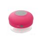 Waterproof Mini HIFI Bluetooth handsfree IP92 pink sucker wire (Electronics)