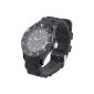 St. Leonhard Sporty Silicone Quartz Wrist Watch classic black (clock)