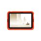Bobj Rugged Silicone Case for ASUS Pad MeMO Smart10 (ME301T) - BobjGear Tablet Protective Case (Orange)