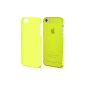 kwmobile® Crystal Hard Case Cover for Apple iPhone 5 / 5S in Yellow - Stylish, super thin and complements the design of your smartphone (Wireless Phone Accessory)
